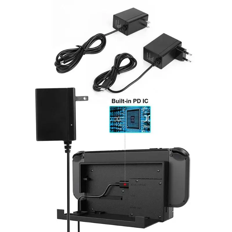 

Game Console With Type-C Interface DC5V Wall Adapter Charging Power Supply AC Adapter Charger for Nintend Switch NS