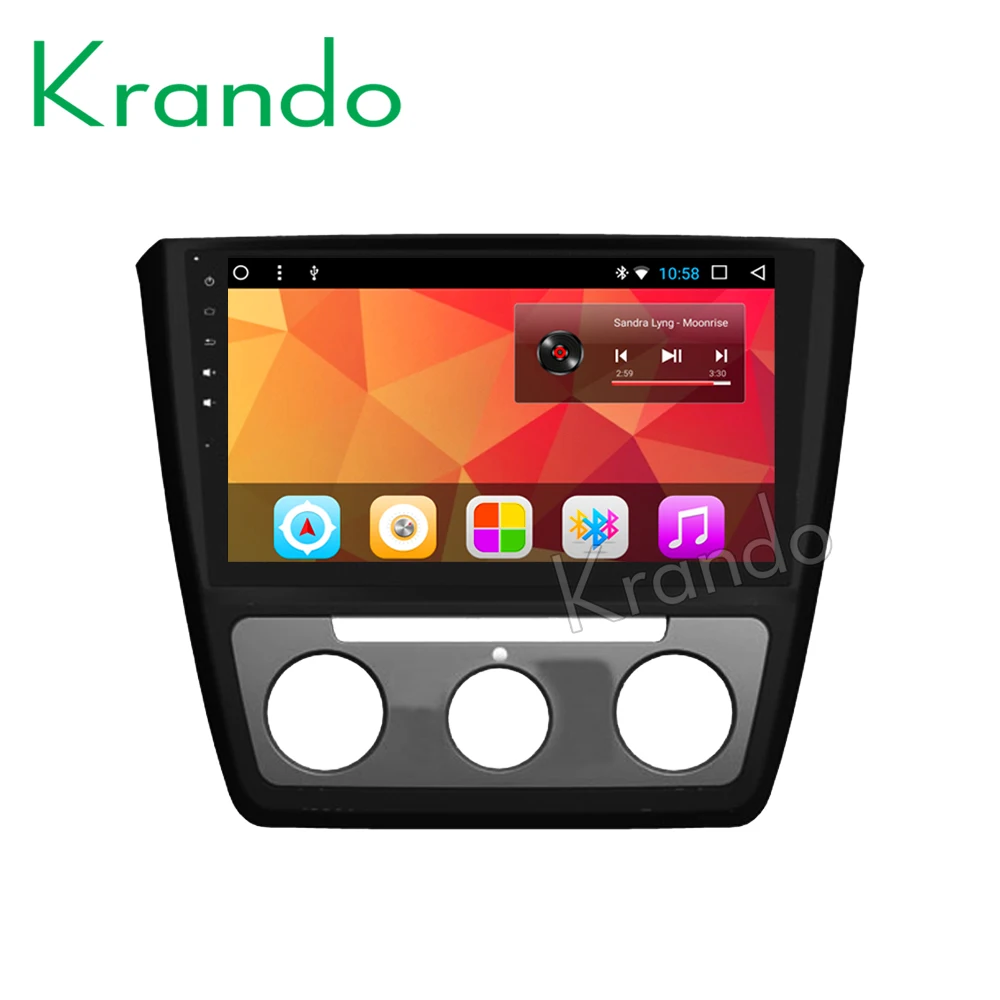 Flash Deal Krando Android 8.1 10.1" IPS Full touch car Multmedia player for Skoda YETI 2009-2013 audio player gps navigation system wifi 0