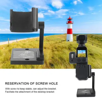 

Portable Adjustable Desktop Stand Bracket Mount Holder Fit for OSMO Pocket Camera for anti-slip fixation on desk