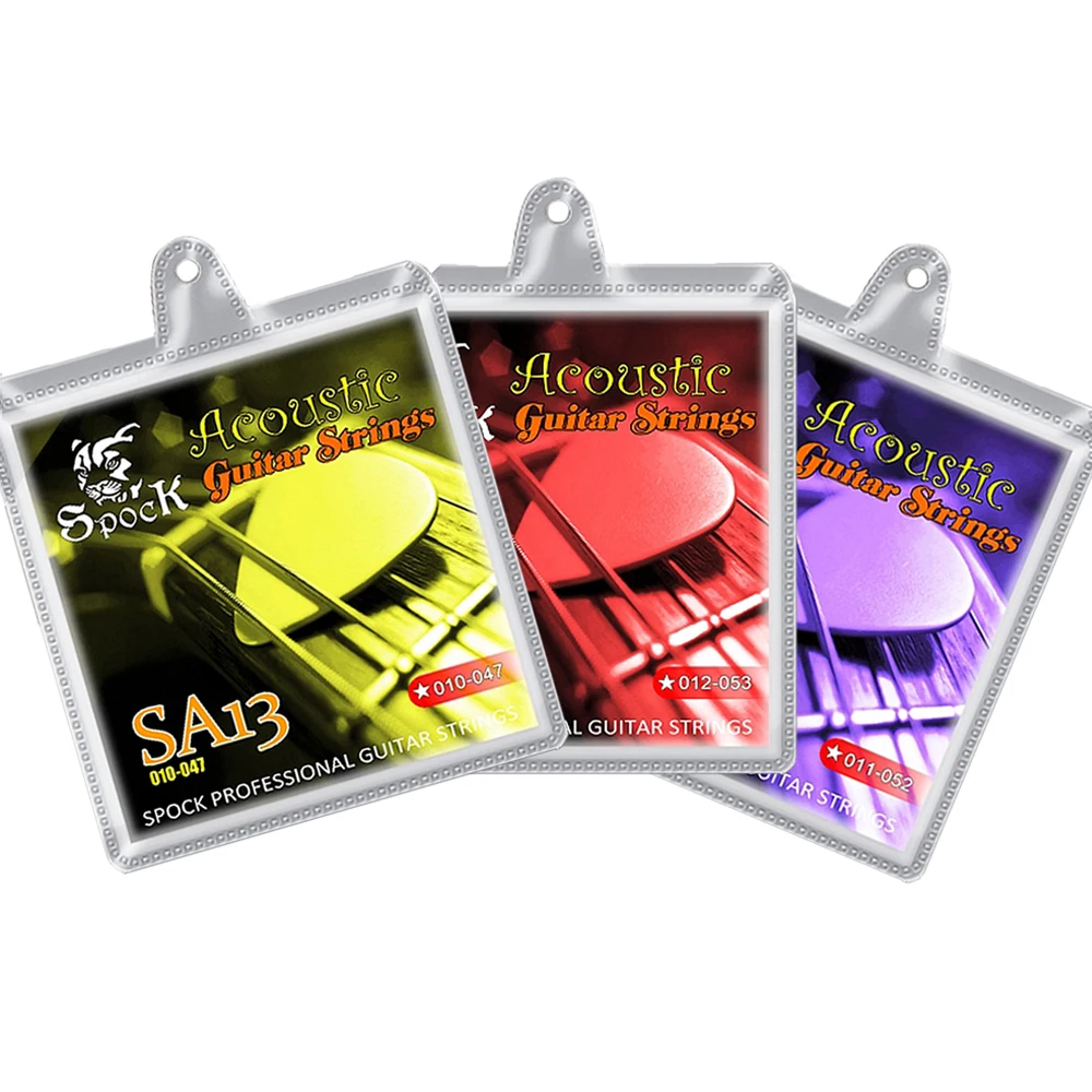 Spock SA13 Acoustic Guitar Strings Stainless Steel Core 010 011 012 for Choose Coated Copper Alloy Wound Spock SA13 Acoustic Guitar Strings Stainless Steel Core 010 011 012 for Choose Coated Copper Alloy Wound