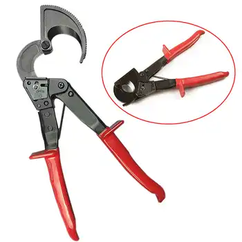 240mm2 Max Ratchet Wire Cable Cutter Copper Clamp Cutting Pliers Heavy Duty Hand Tool