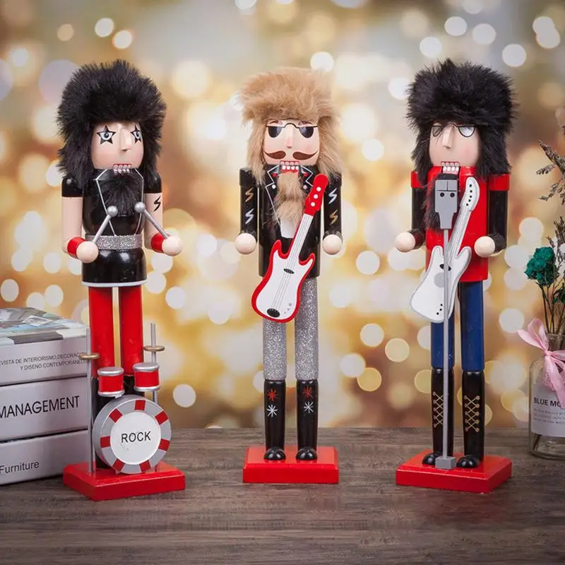 Nutcracker 38CM Rock Style Musician Hotel Cafe Mall Personalized Decoration
