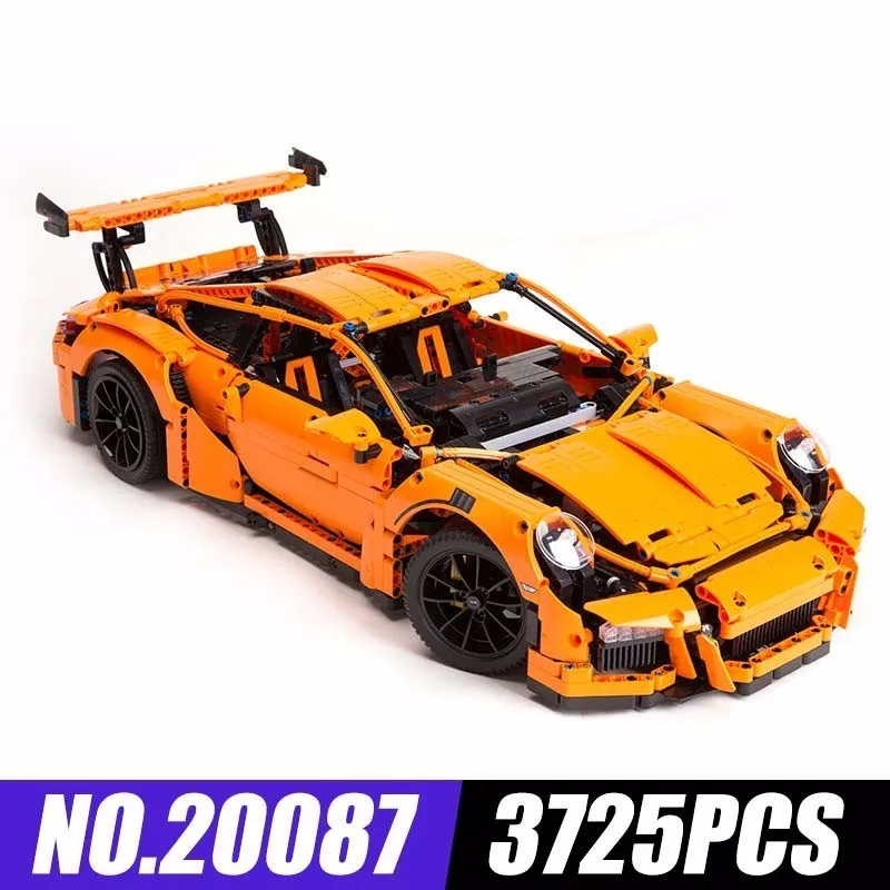 

Lepin Block New 20001 Sports Car 911 Flagship Edition Insert Assembling Alpinia Building Blocks 3725pcs Plastic Children Toys