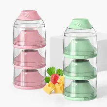 Съемный 3 Слои коробка для сухого молока для малышей широкие Ёмкость герметичный Портативный молока емкость для порошка коробка