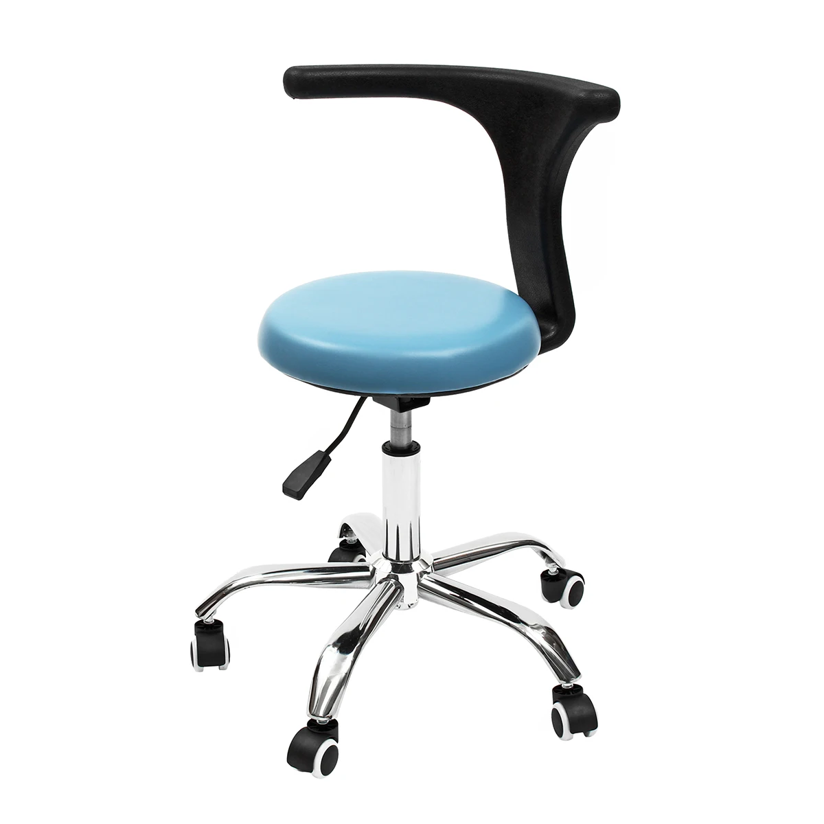 

Anti-static PU Dental Medical Dentist's Chair Seat Stool Adjustable Beauty Stool Salon Barber Chair Rolling Chair with Back