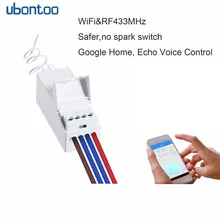 ubontoo Basic Smart Home Wifi Wireless Switch for Alexa Google speakers Remote Control Automation Relay Module for IOS Android цена ubontoo Basic Smart Home Wifi Wireless Switch for Alexa Google speakers Remote Control Automation Relay Module for IOS Android цены онлайн