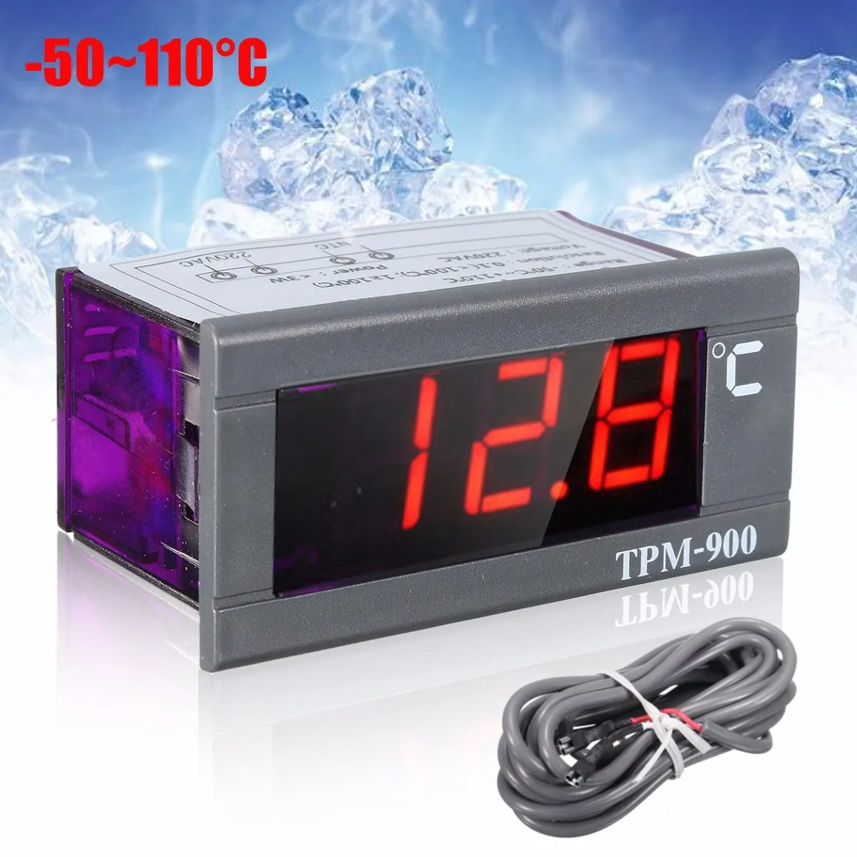 Mini 50 to 110 220V LED Digital Temperature Panel Meter Thermometer