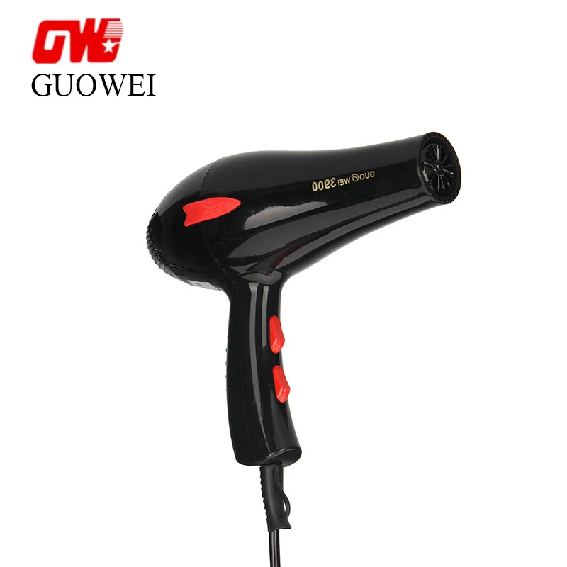 

Guowei GW Portable 220V Powerful Electric Hair Dryer Traveller Compact 2000W Hot/cold Air 4 Gears Salon Hair Dryer With 3 Nozzle