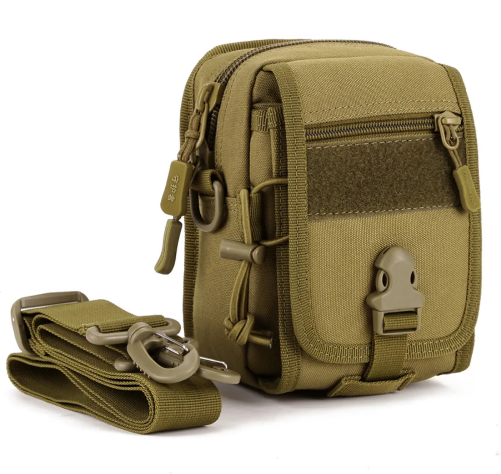 Homens de Alta Pacote de Cintura Bolsas do Mensageiro Bolsa de Ombro Qualidade Durável Nylon Fanny Cinto Quadril Antifurto Pequeno Assalto Militar Molle Funda
