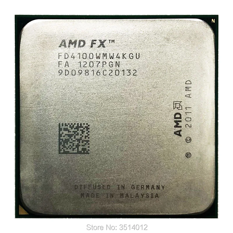 

AMD FX-Series FX-4100 FX 4100 FX4100 3.6 GHz Quad-Core CPU Processor FD4100WMW4KGU Socket AM3+