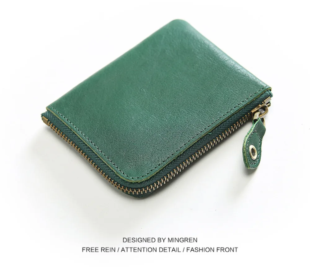 

New Vintage Small Women Wallets Female Genuine Leather Womens Wallet Zipper Design With cards holder Pockets Mini Wallet