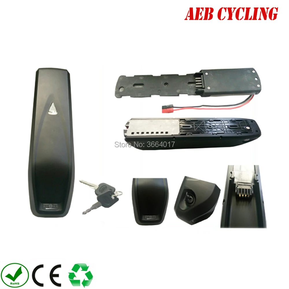 

Free shipping Hailong shark down tube ebike battery case 52 Pcs 18650 cells ebike battery case for mountain bike