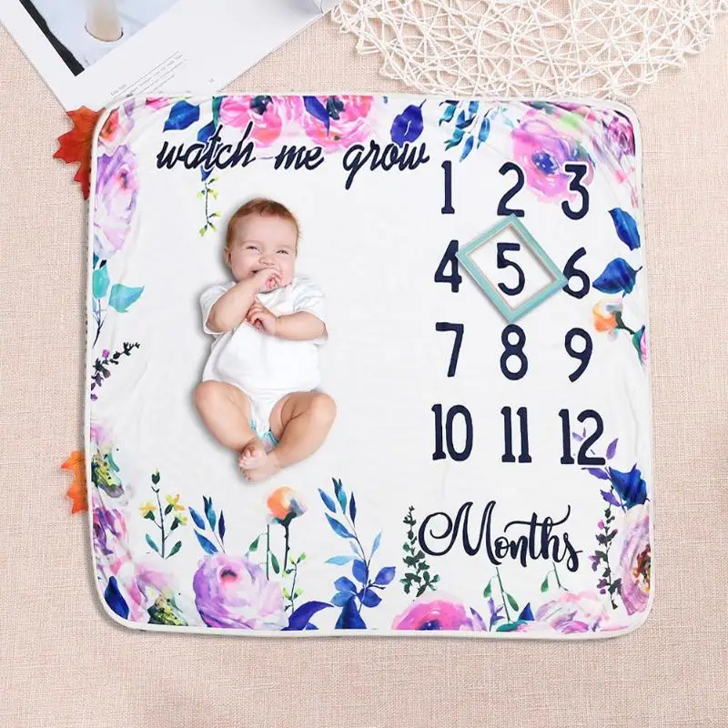 Newborn Baby Monthly Growth Milestone Photography Background Cloth ...