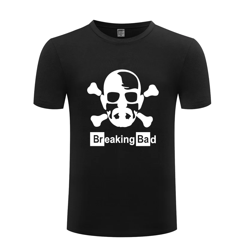 Break Bad Heisenberg Мужская футболка с черепом для мужчин новинка 2018 короткий рукав