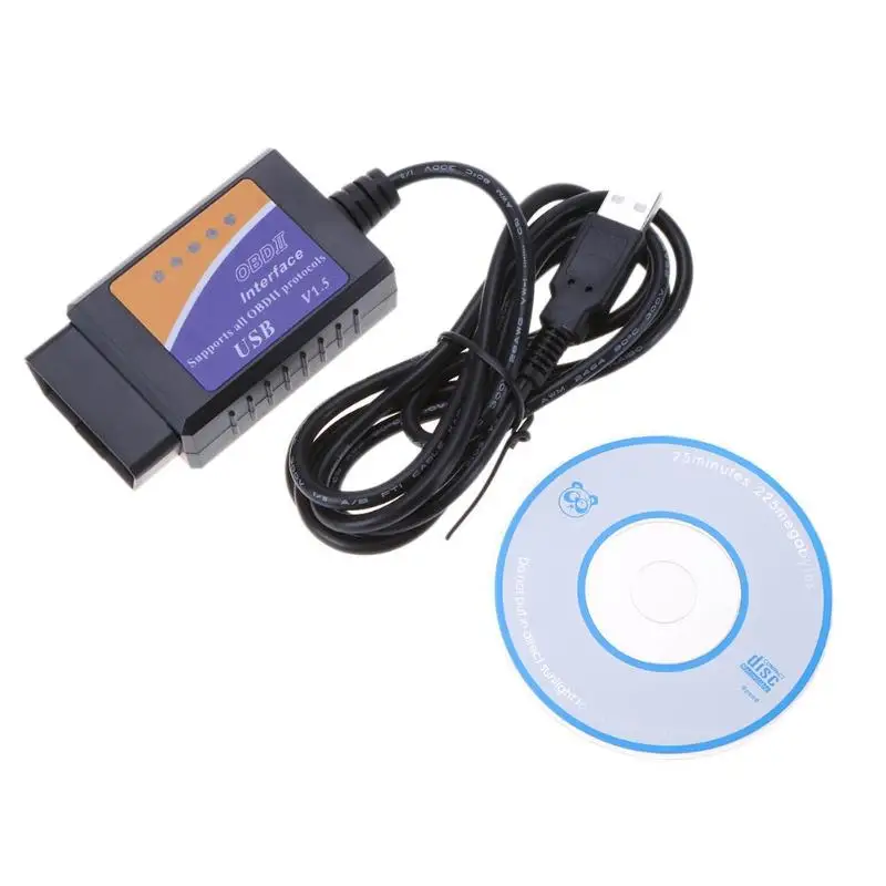 Высокое качество ELM327 USB OBDII Многофункциональный диагностический Автомобильный