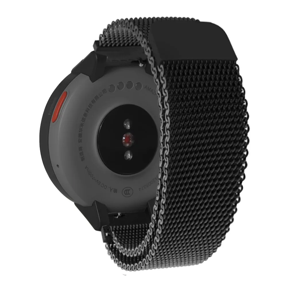 Смарт-часы ремешок для Amazfit Verge 3 Спортивные умные часы сменный Браслет из нержавеющей стали аксессуары унисекс