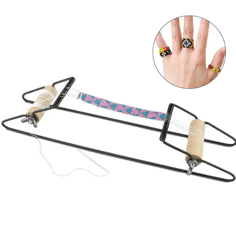 

Wood Weaving Beading Loom Set Knitting Machine for Jewelry Bracelets Necklaces Maker DIY Handmade Gifts for Kids