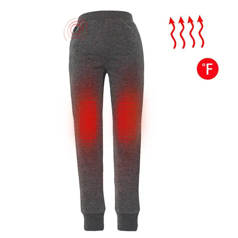 

Winter Outdoor Hiking Heating Pants Trousers 3 Mode Adjustable Carbon Fiber Smart USB Heating Leggings Plus Velvet Warm Pants