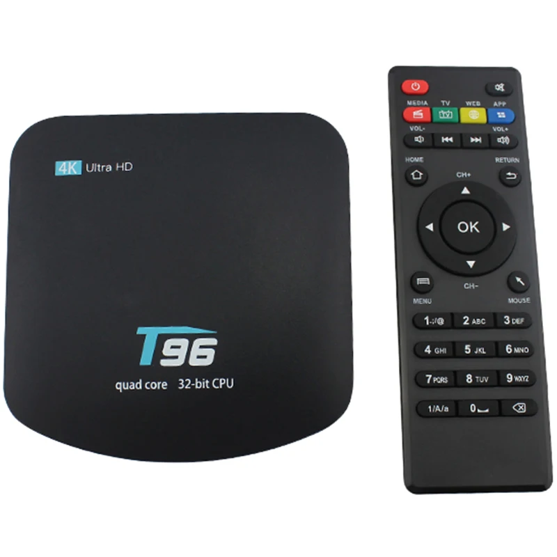 T96 Android 7 1 Smart ТВ Box Allwinner H3 ГБ DDR3 + 8 GB Встроенная память 2 4 ГГц Wi Fi Поддержка K