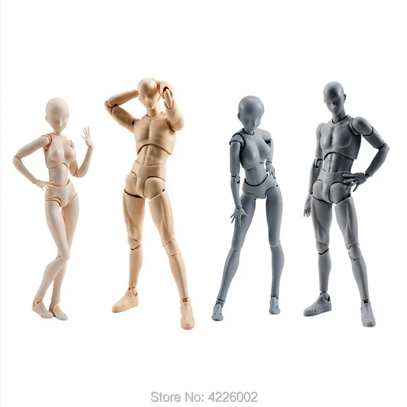 DIY Ferrite Figma Archetype Next He She PVC Action Figure Body Joints Movable Kun Doll set Collection Anime Model Kids Toys 