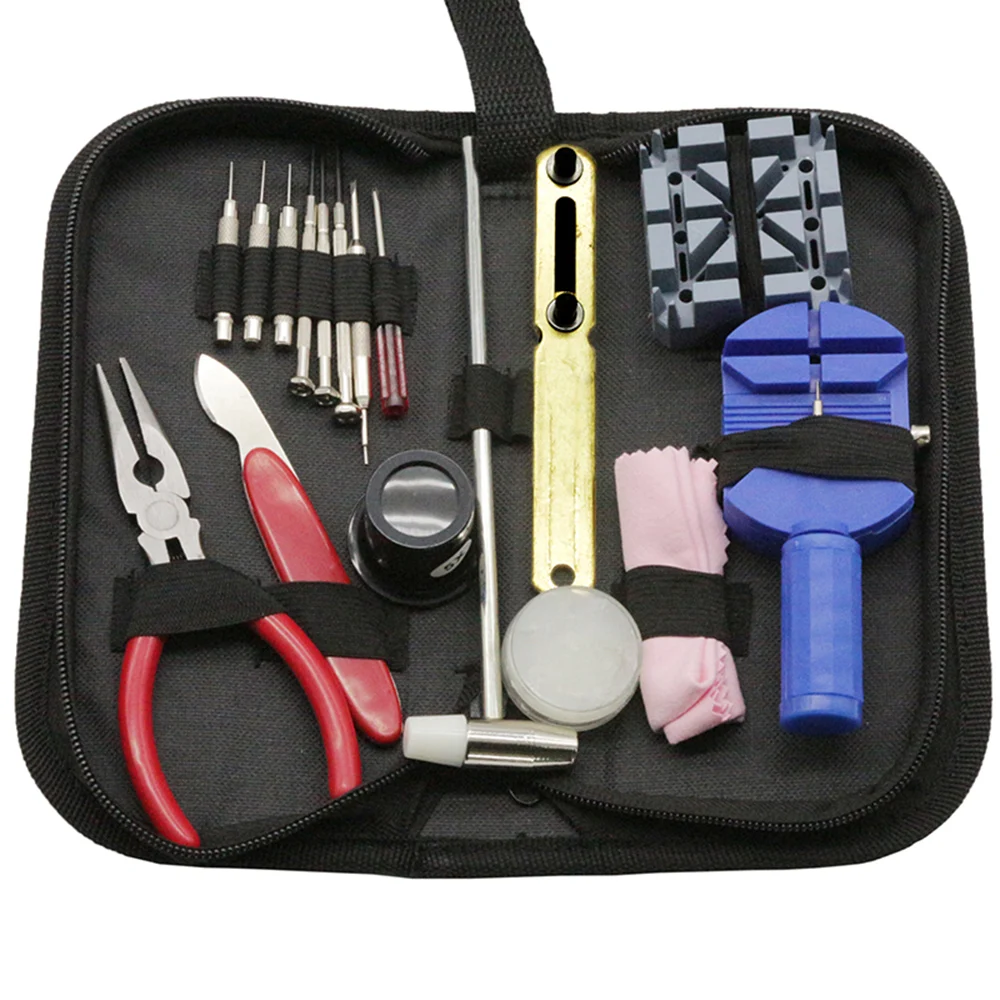 

Practical Watch Case Opener Remover Holder Kit Case Set Watch Repair Tool Watch Band Link Pin Spring Bar Tool Watch Tools Set