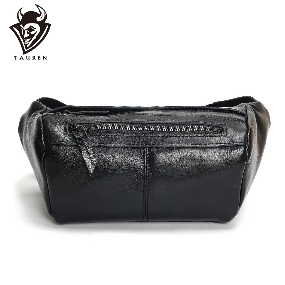 

Fashion Men Waist Bag Casual Pu Leather Chain Shoulder Bags Zipper Chest Waist Bags Travel Chest Bag Fanny Waist Pack