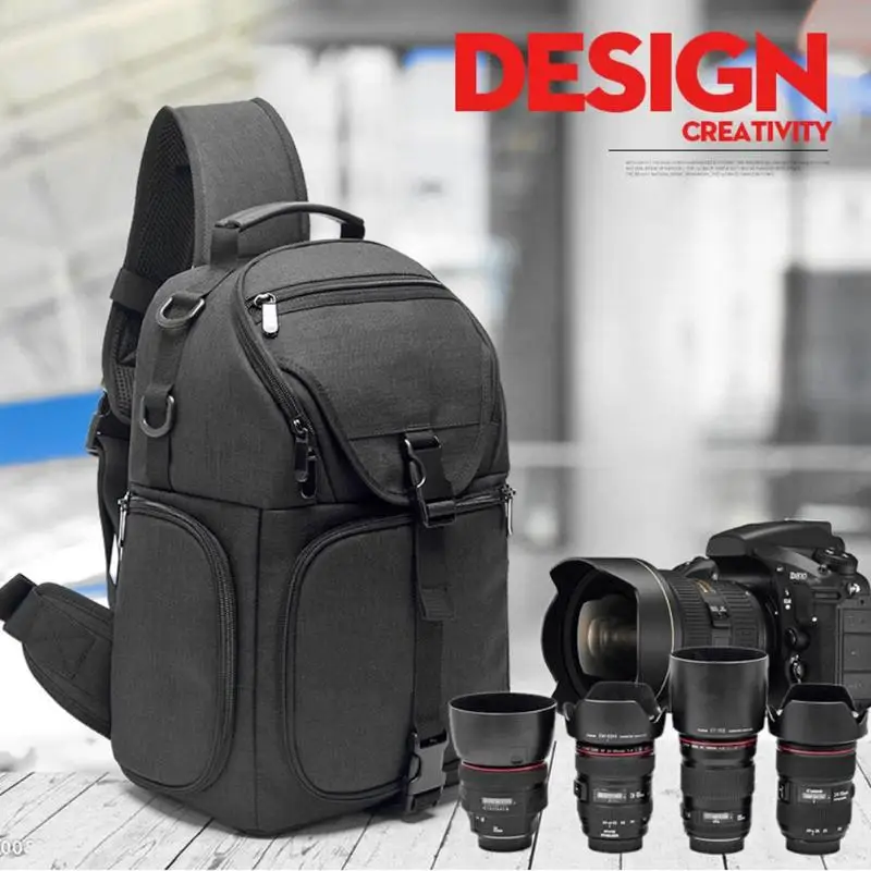 

Multi-functional Camera Backpack Video Storage Shoulder Crossbody Bag Carrying Case Outdoor Waterproof Nylon for DSLR Camera Bag