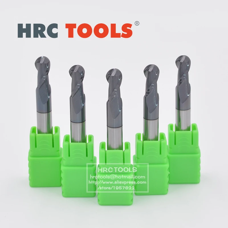 K10-R2.5x10Hx6Dx50L 2-FLUTE HRC62 CENTER CUTTING TiAIN CARBIDE BALL ENDMILL | Инструменты