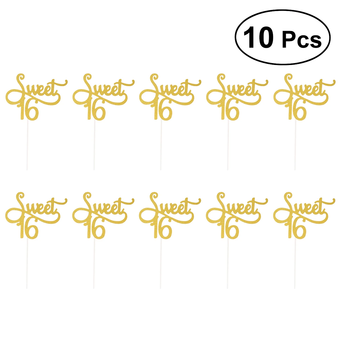 

1pcs Cake Toppers Eye-catching Sweet 16 Handmade Cake Toppers Inserted Card for Birthday Party Supplies Kids Decorations