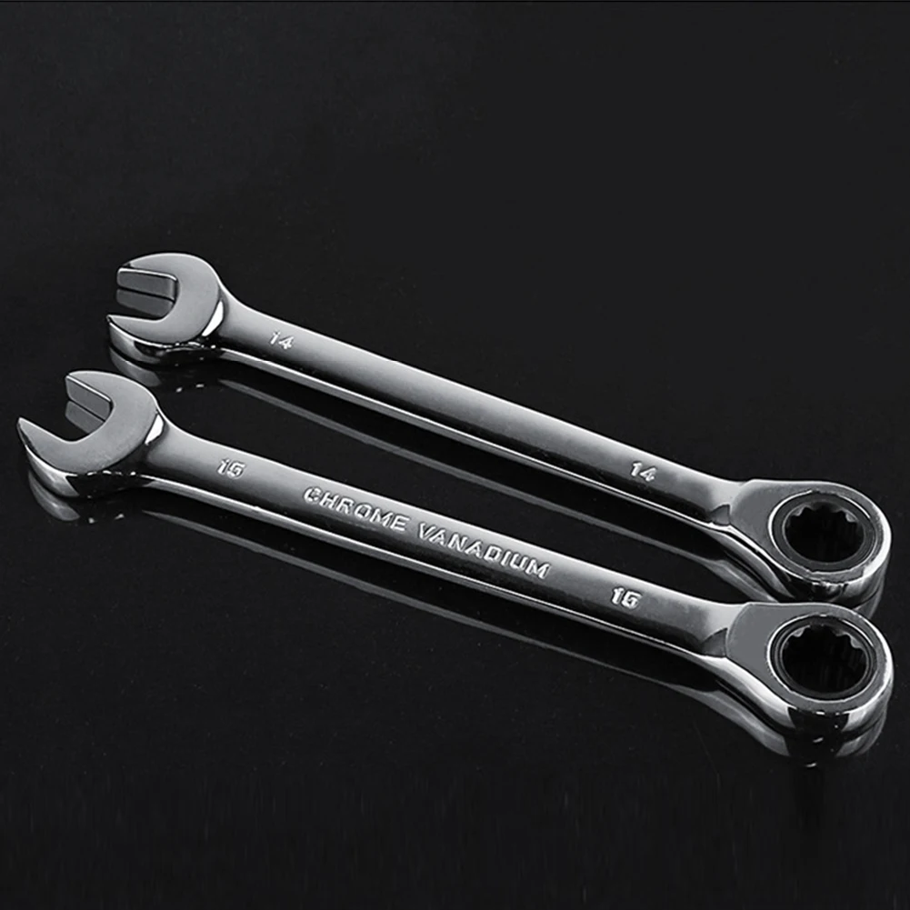 

12pcs Wrench Set Home Combination Ring Multifunctional Open End Auto Ratchet Repair Tools Metric Universal Spanner Fixed Head