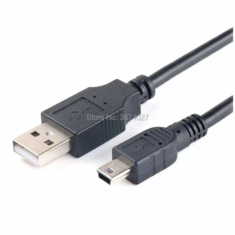 0,3 M-5 M USB кабель 2,0 A штекер для Mini B 5 Pin 5 P T порт MiniUSB для устройств MP3 MP4 камера мобильный телефон жесткий диск компьютер