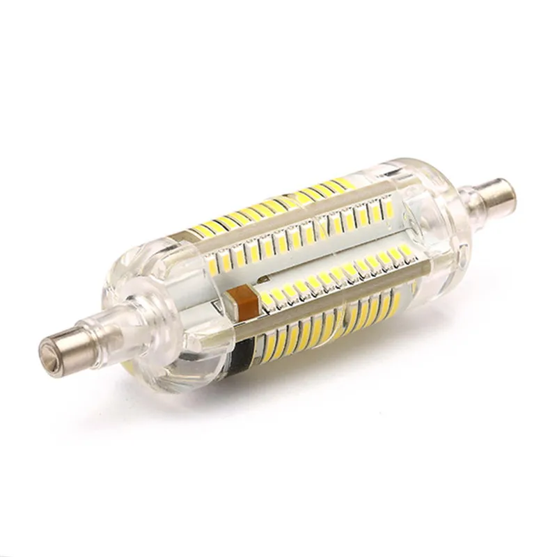 CLAITE новая силиконовая R7S Светодиодная лампа 8 Вт 78 мм SMD 3014 108 чистый белый/теплый