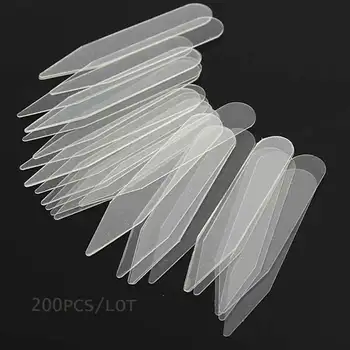 

200pcs/lot Formal Shirts COLLAR tabs CLEAR STIFFENERS