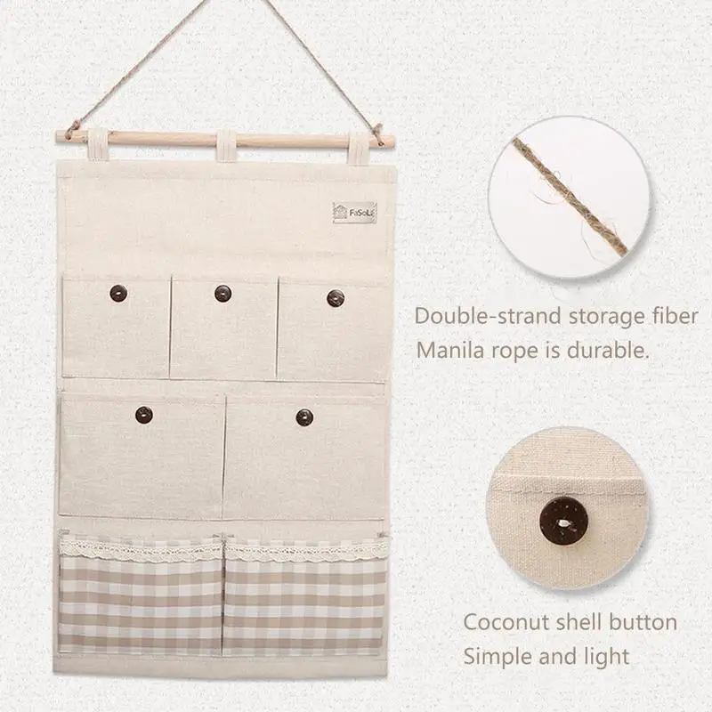 القطن الكتان حقيبة تخزين قابلة للحمل 3 جيوب الحائط خزانة حديقة معلقة الجدار الحقيبة لعب للتجميل المنظم القطن الكتان حقيبة تخزين قابلة للحمل 3 جيوب الحائط خزانة حديقة معلقة الجدار الحقيبة لعب للتجميل المنظم
