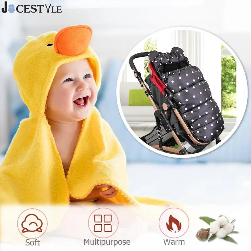 

Baby Stroller Sleeping Bag Warm Waterproof Infant Zipper Robe Sleepsacks Winter Cute Sleeping Bag Anti-slip Sleeping Bag