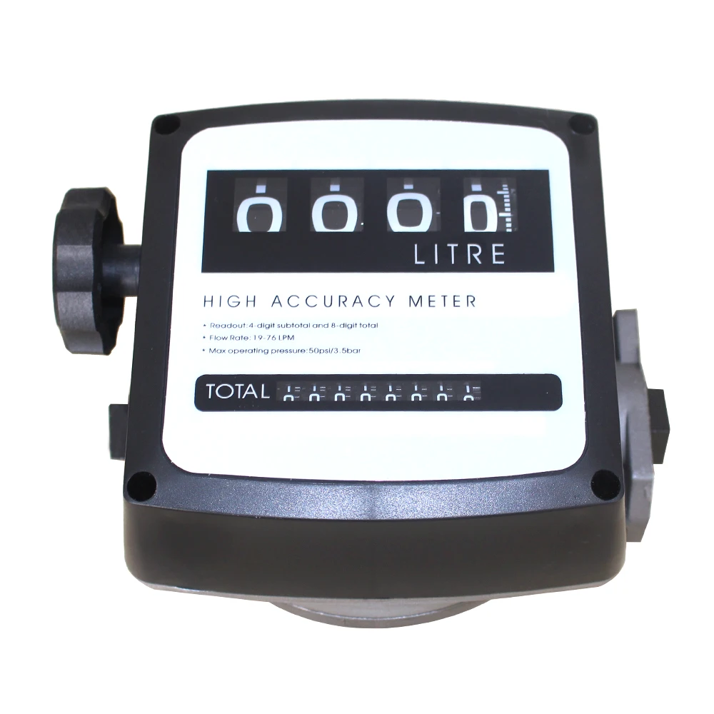 

Mechanical Aluminum Plastic 1% High Accuracy 1 Inch 4 Digital Gas Fuel Oil Flow Meter Counter Gauge Digital