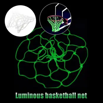 

45cm Glowing Light Basketball Net Shooting Training Green Luminous Basketball Net Backboard Rim Ball Mesh Nylon Hoop Net for Kid
