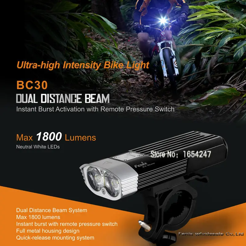 

Fenix BC30 Cree XM-L2 T6 Neutral White LEDs 1800 lumens