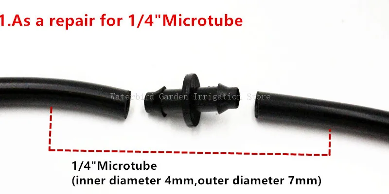 1000 шт вставная муфта 1/" колючая муфта, фитинги для капельного орошения, Прямые соединители
