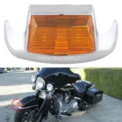 Янтарный передний наконечник крыла свет подходит для Harley Electra Touring Glide FLHT/FLT/FLHS/FLHR