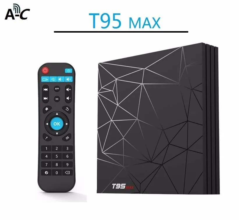 Android 9 0 T95 Max Smart Tv Box Allwinner H6 4 k gb 32 64 телеприставка проигрыватель Google Store Netflix Pk