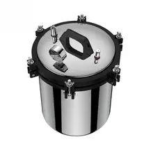 220 В 2000 Вт 18л Нержавеющая Сталь Двойное давление нагрева паровой автоклав стерилизатор испытательное оборудование CN Plug