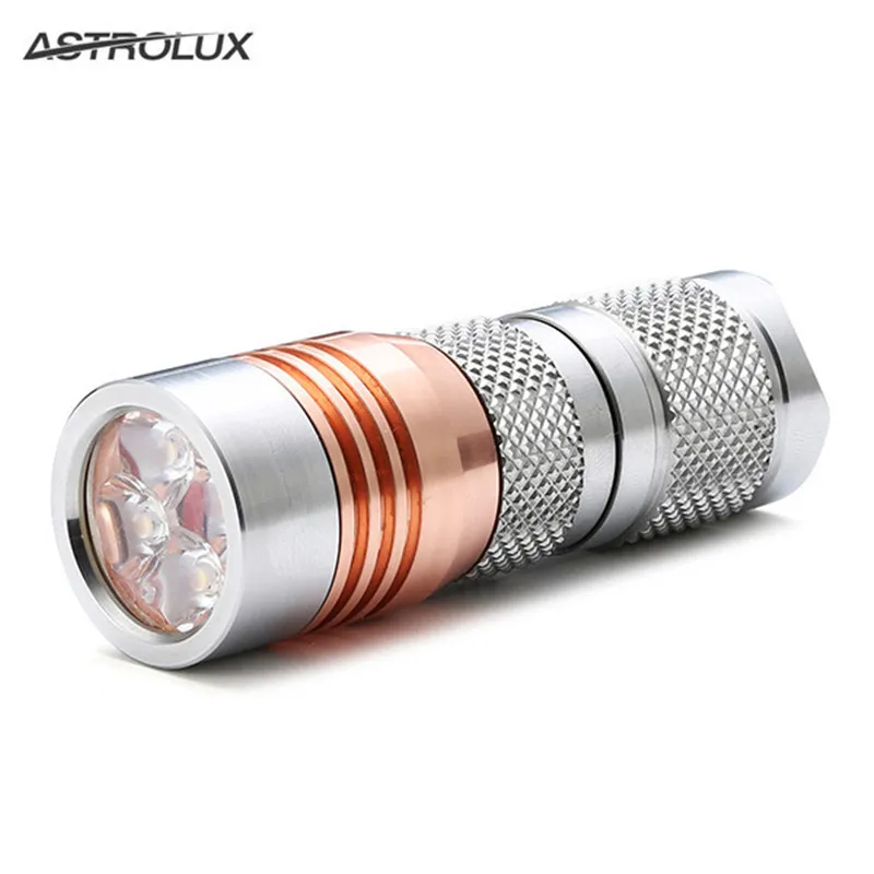 Astrolux IPX 8 водонепроницаемый S41S нержавеющая сталь 4x Nichia 219C/XP G3/G2 A6 1600LM Мини