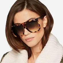 Винтажные Солнцезащитные очки Oculos De Sol UV400 квадратная брендовая дизайнерская большая оправа женские солнцезащитные очки с градиентом