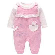 Vlider Детская Одежда для маленьких девочек; плотное одежда новая хлопковая толстовка с длинными рукавами и леопардовым принтом милый, красивый кролик 2 предмета в комплекте Одежда для маленьких девочек спортивный костюм