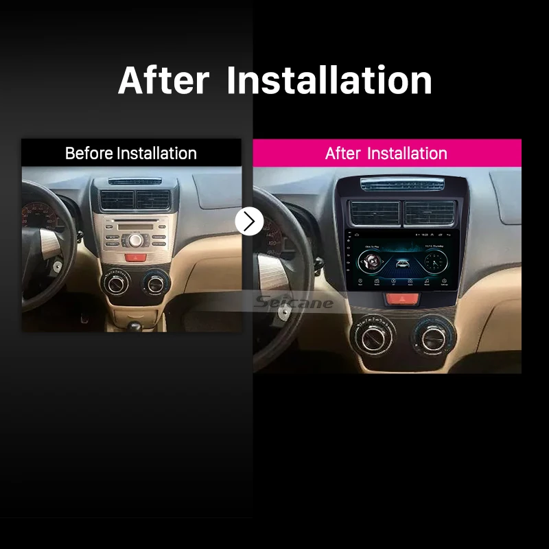 Clearance Seicane 2din Android 8.1 Car Radio Multimedia Video Player Navigation GPS For Toyota Avanza 2010 2011 2012 2013 2014 2015 2016 5
