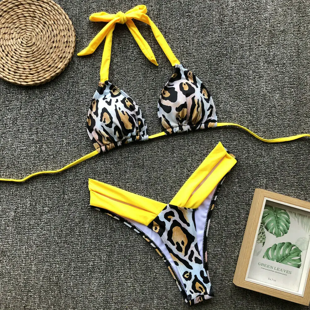 Bikini Summer 2019 Biquini Swimsuit Women Sexy Leopard Print Bikini Set Wrapped Chest Lady Split Bikinis Bathing Suit Women Bikini Summer 2019 Biquini Swimsuit Women Sexy Leopard Print Bikini Set Wrapped Chest Lady Split Bikinis Bathing Suit Women