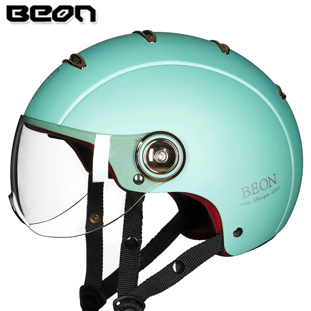 BEON B105 мотоциклетный шлем полуоткрытый уход за кожей лица мото Jet для езды на