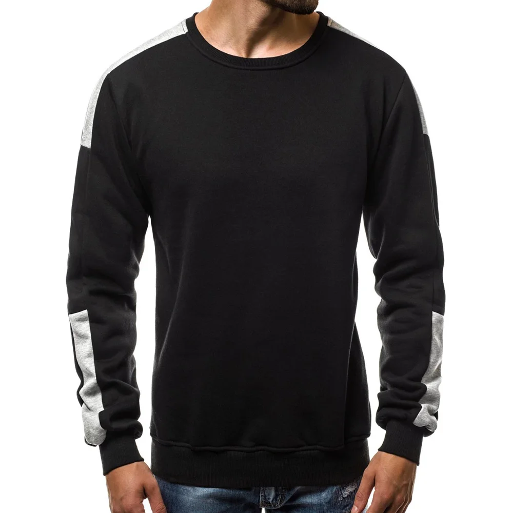Hemikds Spring Men Sweatshirts O Neck Long Sleeve Tops