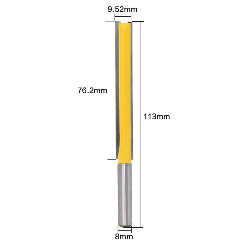 8 мм Shank-1Pcs, твердосплавный фрезерный станок с ЧПУ, деревообрабатывающий фрезерный станок, Гравировальный инструмент по дереву, 2 флейты прямой бит, обрезка Knif